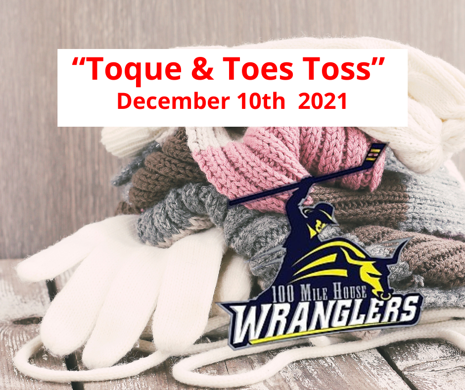 The Wranglers “Toque & Toes Toss” on December 10th to support community members in need.